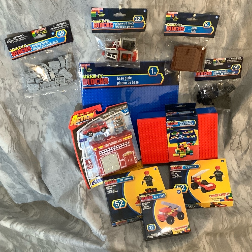 Make-It Block Set 269 pcs. Fire & Rescue Set. Compatible With All Leading Brands - Picture 2 of 4